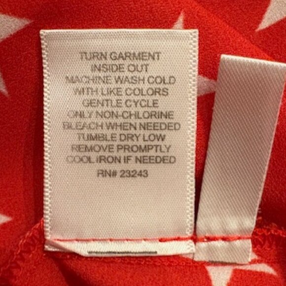 ⭐️ New York & Company Red Star Blouse – Size XL – Like New ⭐️ - Picture 4 of 5